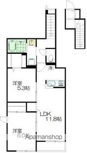 GARTEN HAUS(ガルデンハウス)【201号室】の間取り