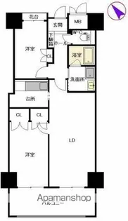 シャーメゾンステージ博多【1103号室】の間取り