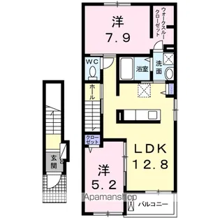 オークスレジデンスⅡ【2階】の間取り