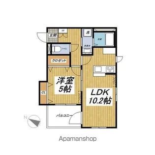 シェモワ氷川台【4階】の間取り