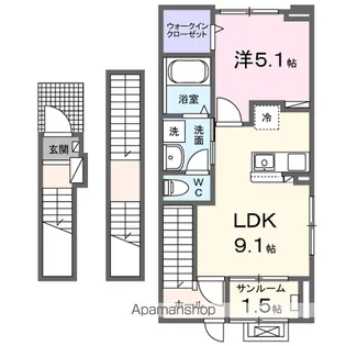 シャトレーベル【3階】の間取り