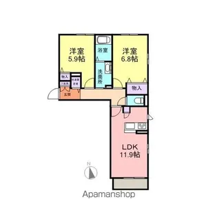 プランドール南矢野目【1階】の間取り