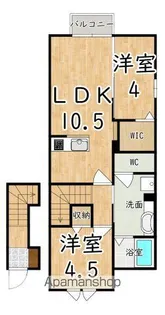 アダージョ ヴィブレ【2階】の間取り