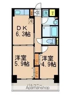 NOBLE RICH 博多【1302号室】の間取り