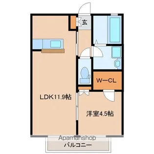 インフィニティ富沢弐番館【1階】の間取り