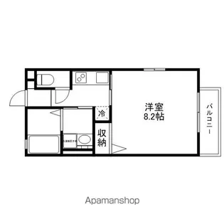 ウィズハイム岩根中央【102号室】の間取り