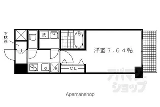 CREA二条城北【105号室】の間取り