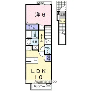 エレガンシアB【2階】の間取り