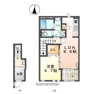 シルキー【2階】の間取り