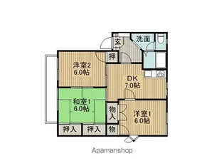 フレグランスクイーンテットA棟【202号室】の間取り