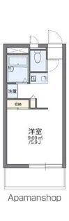 レオパレスキッショー【2階】の間取り