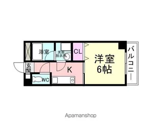 エルシ誠宏3番館【407号室】の間取り