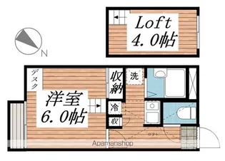 ハイツ南国分寺台【2階】の間取り