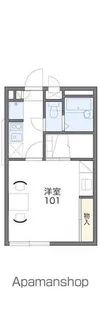 レオパレスエムス【105号室】の間取り