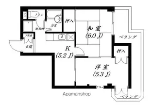 ロイヤルステージ石山【301号室】の間取り