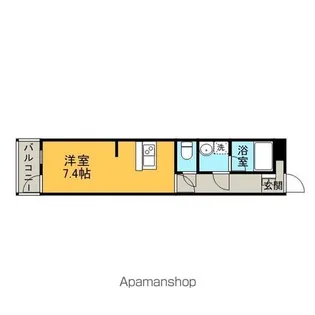 ヨーロピアン今宿【101号室】の間取り