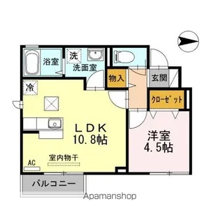 ボンヌール台原【1階】の間取り