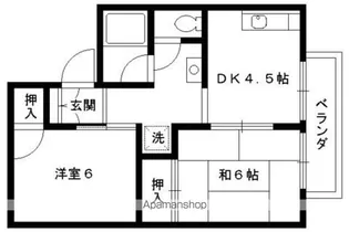 セジュール藤林【203号室】の間取り
