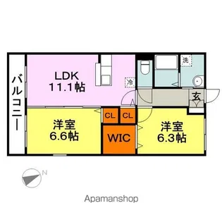 ユーミー平田【302号室】の間取り