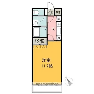 ボンシャンスクオン A【102号室】の間取り