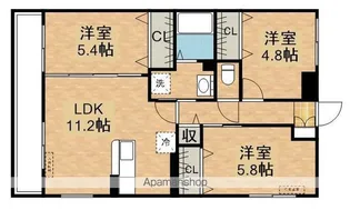 CUORE(クオーレ)【3階】の間取り