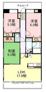 宮城県仙台市青葉区宮町5丁目【マンション】の間取り
