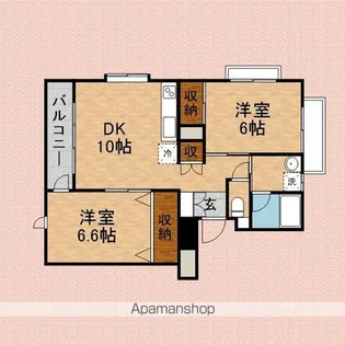 グランヴィル新座レジデンス【3階】の間取り