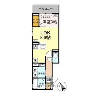 ルナジア【2階】の間取り