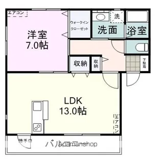 リアンL【102号室】の間取り