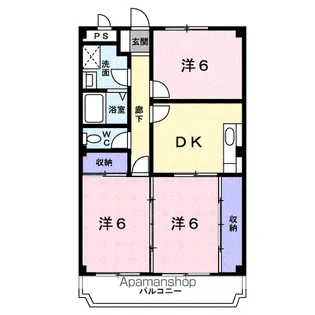 アスライズコーポ【3階】の間取り