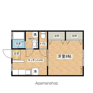 エルナコーポ【1-D号室】の間取り