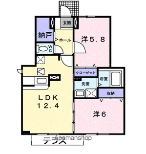 クラール ブリーゼ【1階】の間取り
