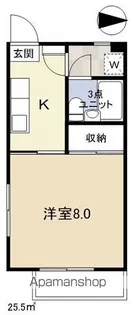APARTMENT HOUSE Y【103号室】の間取り
