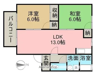 シーサイドセジュール【2階】の間取り