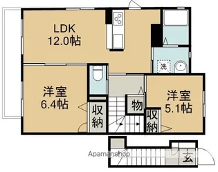 ラ オリーブⅠ【201号室】の間取り