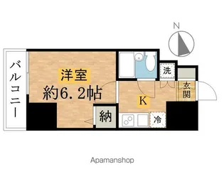 スパシエ 八王子 クレストタワー【6階】の間取り