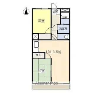 サンハイツ幸楽【3階】の間取り