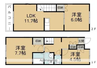 クラレット82【B号室】の間取り