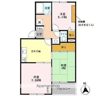 ボナール【3階】の間取り