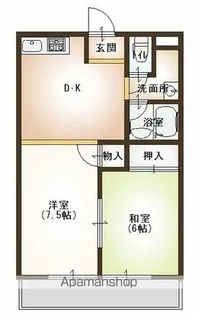 川崎マンション弐番館【3階】の間取り
