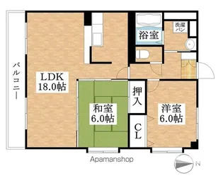 サンパティーク【4階】の間取り