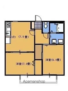 ウェルヴィラNO.1【102号室号室】の間取り