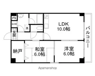 オオケイビル【6階】の間取り
