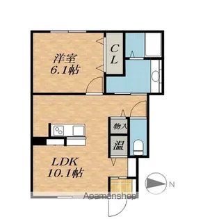 グランドールKRⅠ【1階】の間取り