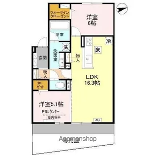 T-residence楠葉【1階】の間取り