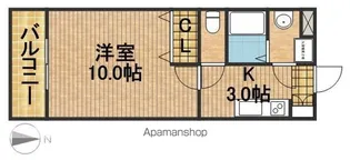 マンションきんかん【1階】の間取り