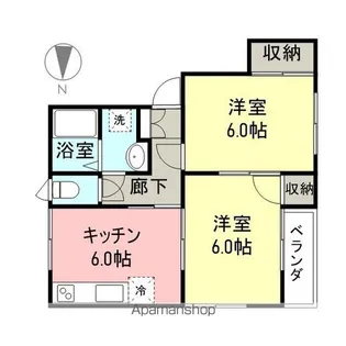 メゾンセリース【F号室】の間取り