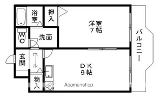 コーポYSD【1階】の間取り