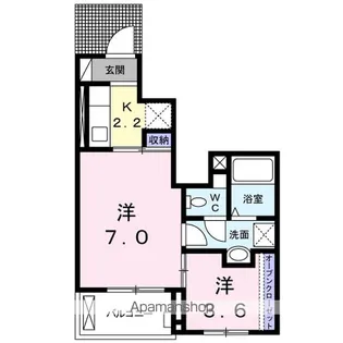 マリーアンジュⅡ B【1階】の間取り