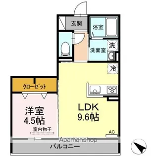 グランディールK【3階】の間取り